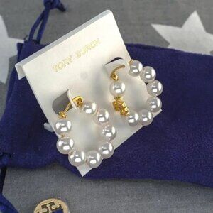 KIRA PEARL HOOP EARRING